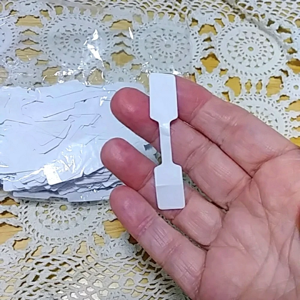 Self-Adhesive fold-over jewelry price tags